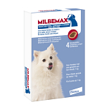 Milbemax kauwtablet kleine hond/puppy> 1 kg 4 st