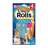 Inaba Churu Rolls Chicken Wraps Tuna & Scallop 4 x 10 gr