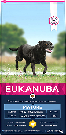 Eukanuba Hondenvoer Mature L/XL Chicken<br> 12 kg