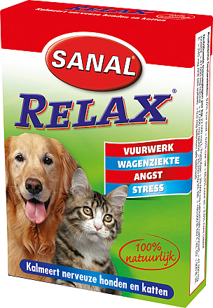 Sanal Relax hond en kat 15 tabletten