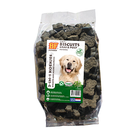 BF Petfood 3-in-1 Koekjes Naturel Maxi 500 gr