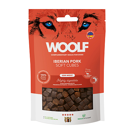 Woolf Soft Cubes Iberian Pork (Monoprotein) 100 gr