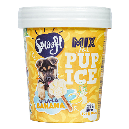 Smoofl Banaan <br>Mix voor Puppyijs <br>160 gr